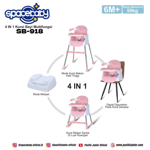 BABY HIGH CHAIR SPACEBABY SB-918 - Gambar 6