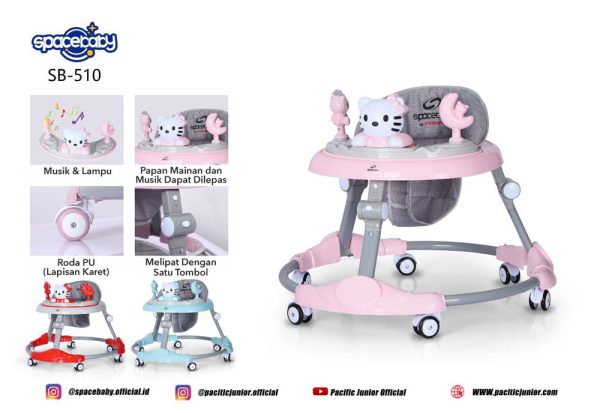 BABY WALKER SPACEBABY SB-510 (KITTY) - Gambar 5