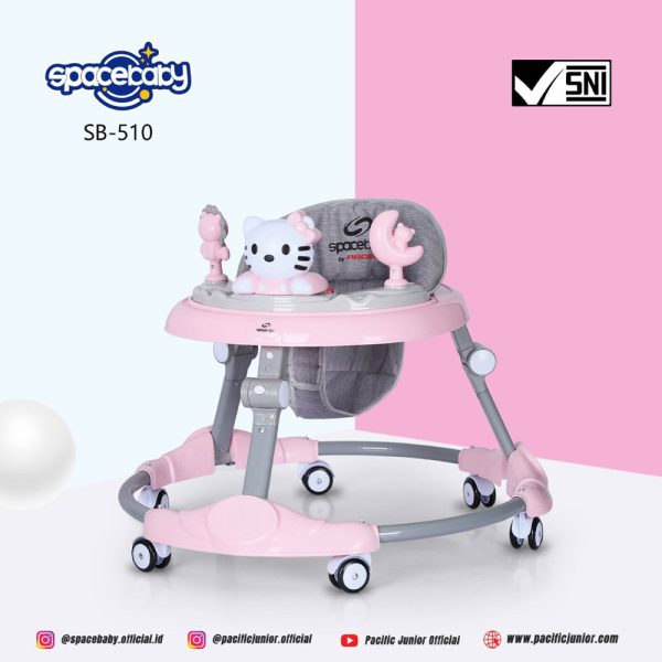 BABY WALKER SPACEBABY SB-510 (KITTY) - Gambar 3