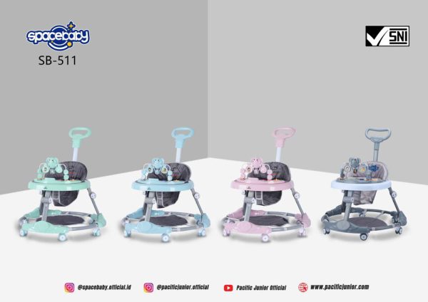 BABY WALKER SPACEBABY SB-511 (ELEPHANT STIR) - Gambar 9