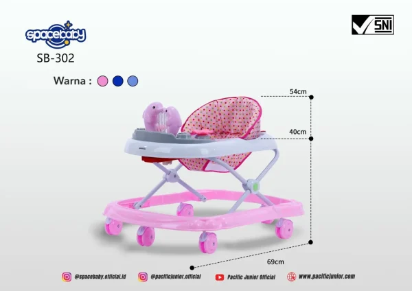 BABY WALKER SPACEBABY SB-302 - Gambar 3