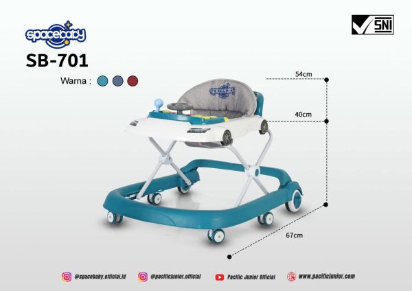 BABY WALKER SPACEBABY SB-701 (2 IN 1) - Gambar 4