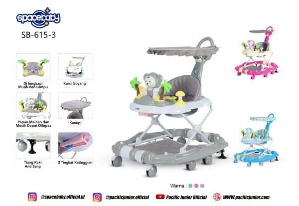 BABY WALKER SPACEBABY SB-615-3 (KOALA) - Gambar 4