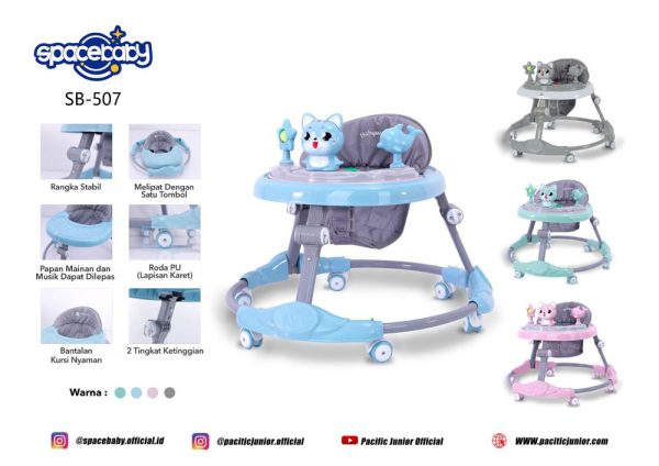 BABY WALKER SPACEBABY SB-507 (CAT) - Gambar 6