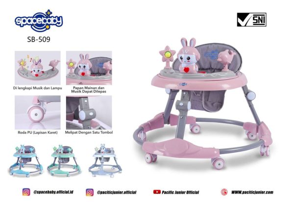BABY WALKER SPACEBABY SB-509 (RABBIT) - Gambar 5