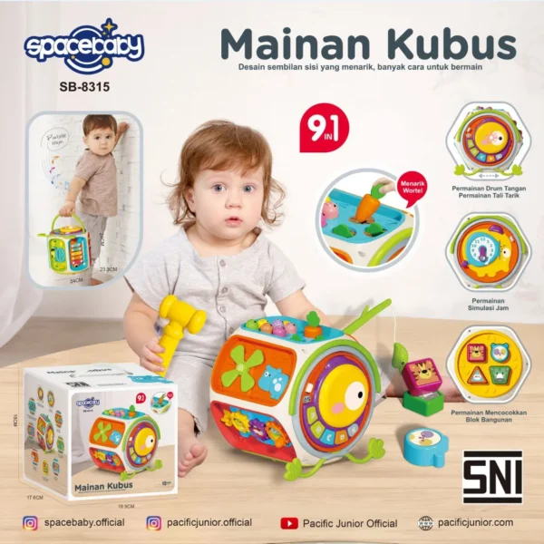 ACTIVITY CUBE SPACEBABY SB-8315 (9 IN 1)