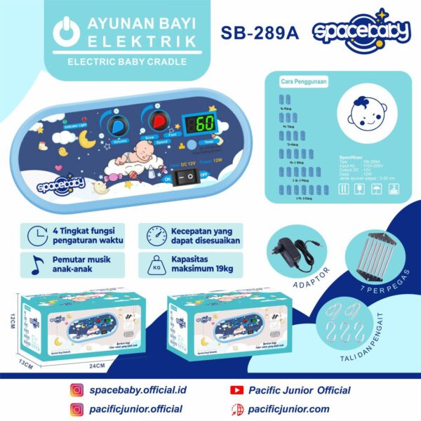 AYUNAN BAYI ELEKTRIK SPACEBABY SB-289A - Gambar 2