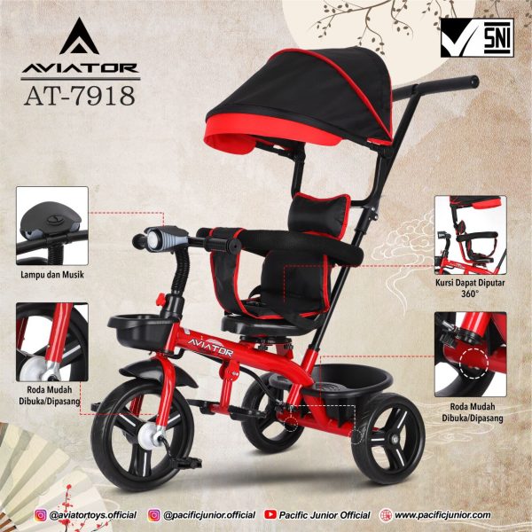 TRICYCLE AVIATOR AT-7918 (4 IN 1) - Gambar 3