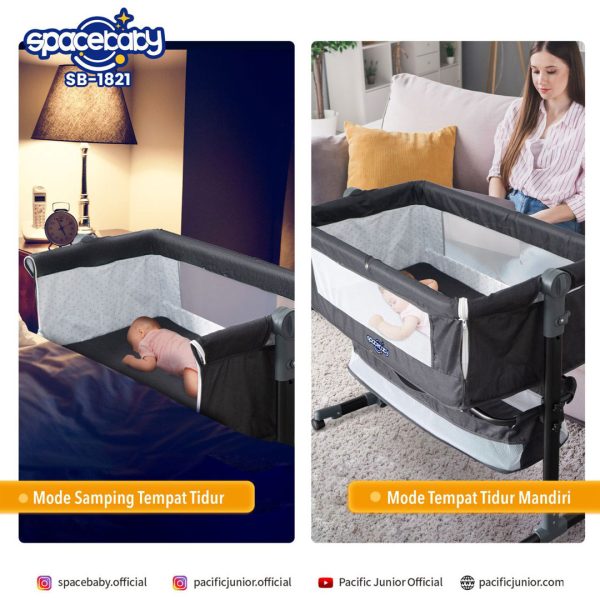 BABY SIDE BED SPACEBABY SB-1821 - Gambar 5