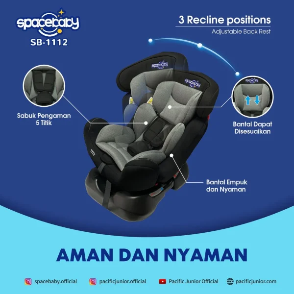 CAR SEAT SPACEBABY SB-1112 - Gambar 3
