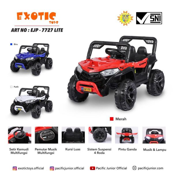 RECHARGEABLE JEEP EJP-7727 - Gambar 3