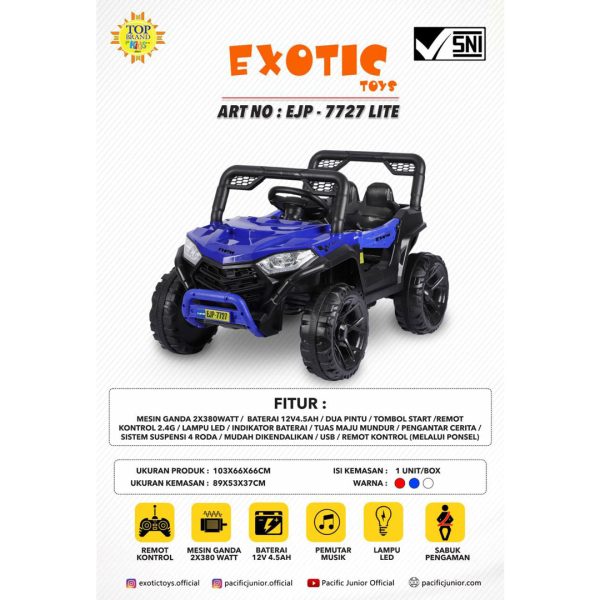 RECHARGEABLE JEEP EJP-7727 - Gambar 2