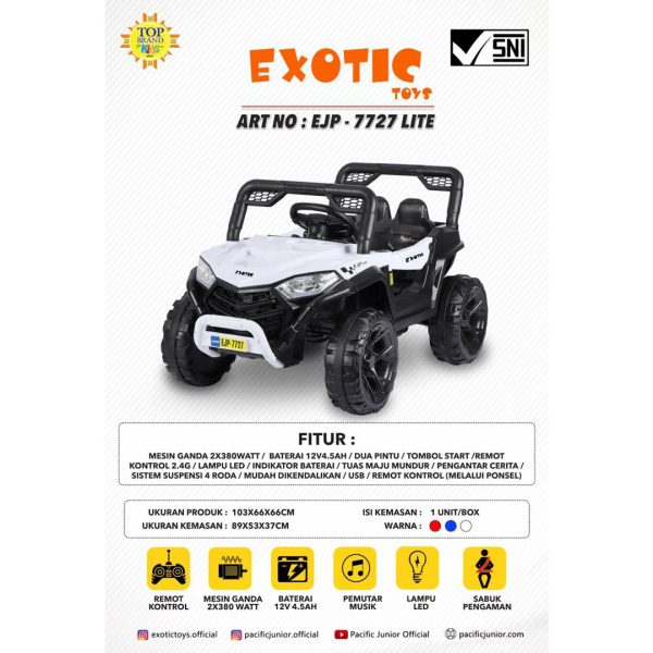 RECHARGEABLE JEEP EJP-7727 - Gambar 7