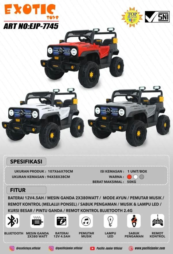 RC JEEP EXOTIC EJP-7745 - Gambar 6