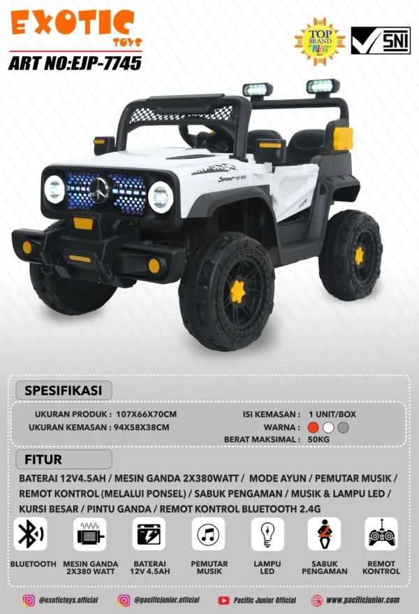 RC JEEP EXOTIC EJP-7745 - Gambar 5