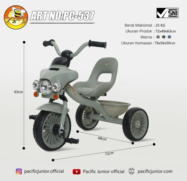 TRICYCLE PACIFIC JR PC-537 - Gambar 3