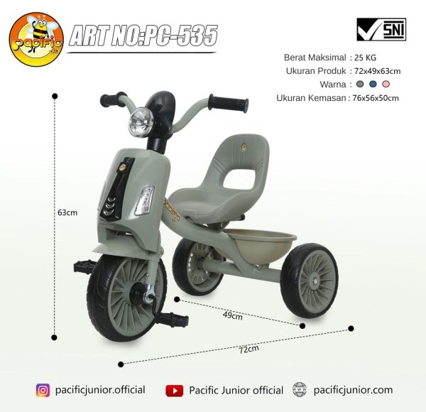 TRICYCLE PACIFIC JR PC-535 - Gambar 6