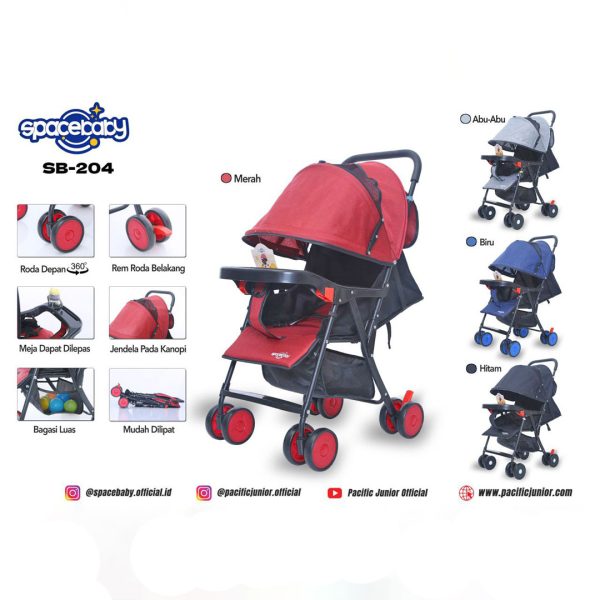 BABY STROLLER SPACEBABY SB-204 - Gambar 5