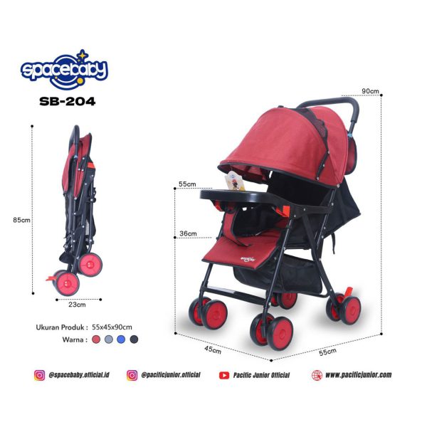 BABY STROLLER SPACEBABY SB-204 - Gambar 7