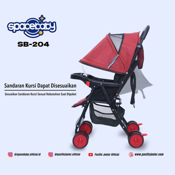 BABY STROLLER SPACEBABY SB-204 - Gambar 3