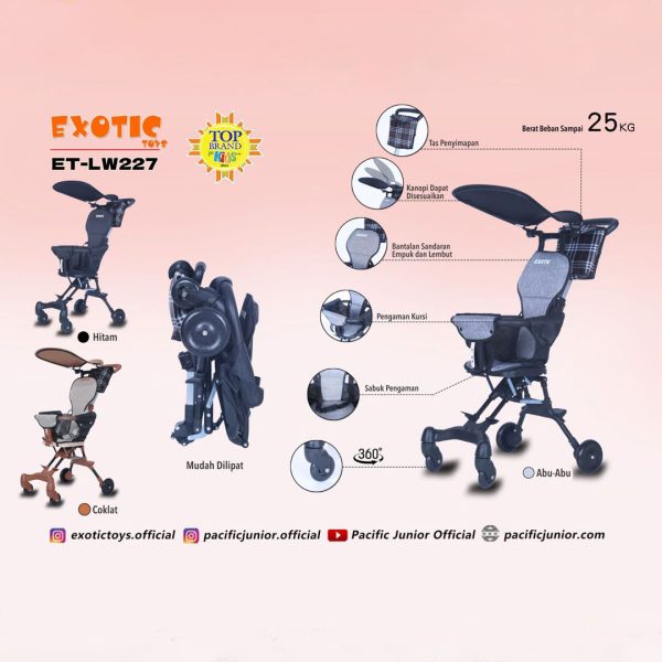MAGIC STROLLER EXOTIC ET-LW227 - Gambar 4