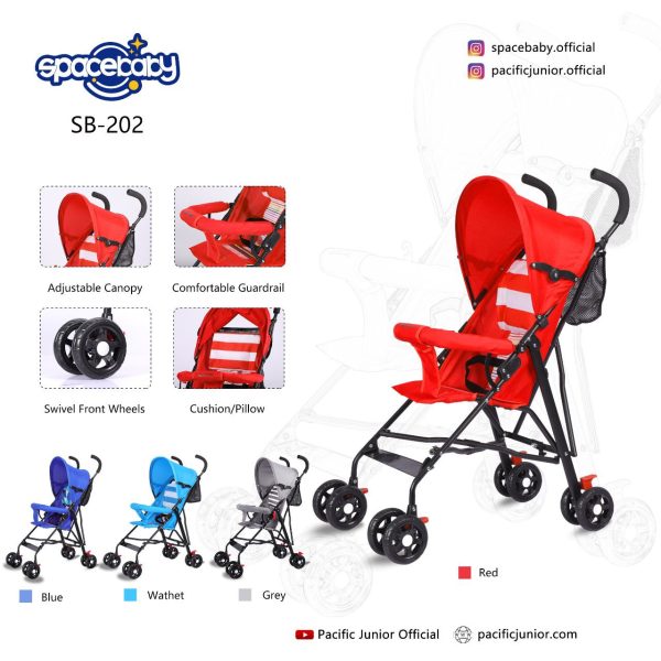 BABY STROLLER SPACEBABY SB-202 - Gambar 7