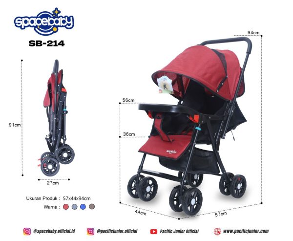 BABY STROLLER SPACEBABY SB-214 - Gambar 10