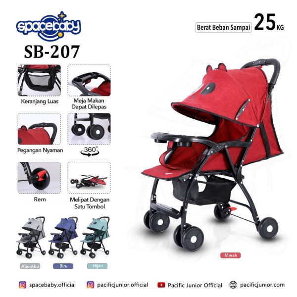 BABY STROLLER SPACEBABY SB-207 - Gambar 7