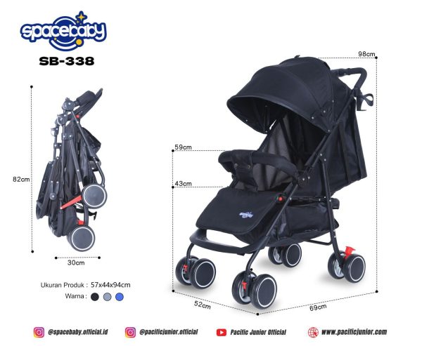 BABY STROLLER SPACEBABY SB-338 - Gambar 6