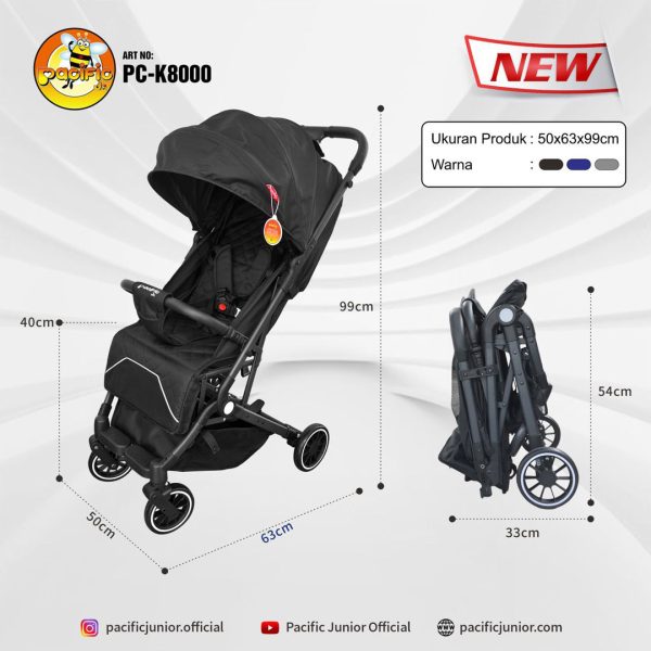 BABY STROLLER PACIFIC JUNIOR PC-K8000 - Gambar 7