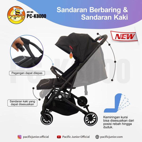 BABY STROLLER PACIFIC JUNIOR PC-K8000 - Gambar 4