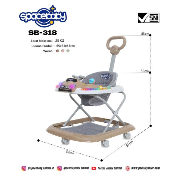 BABY WALKER SPACEBABY SB-318 - Gambar 2
