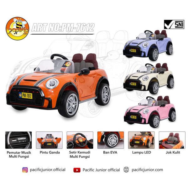 RECHARGEABLE CAR PACIFIC JR PM-7612+ (MINI COOPER) - Gambar 3