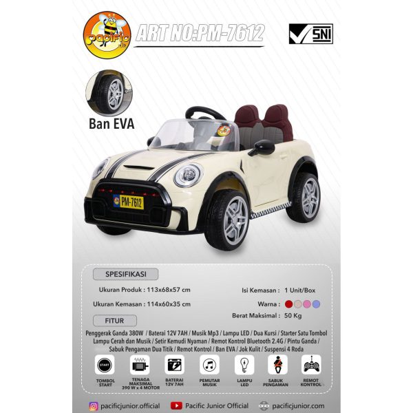 RECHARGEABLE CAR PACIFIC JR PM-7612+ (MINI COOPER) - Gambar 7