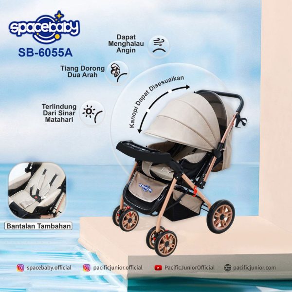 BABY STROLLER SPACEBABY SB-6055A - Gambar 2