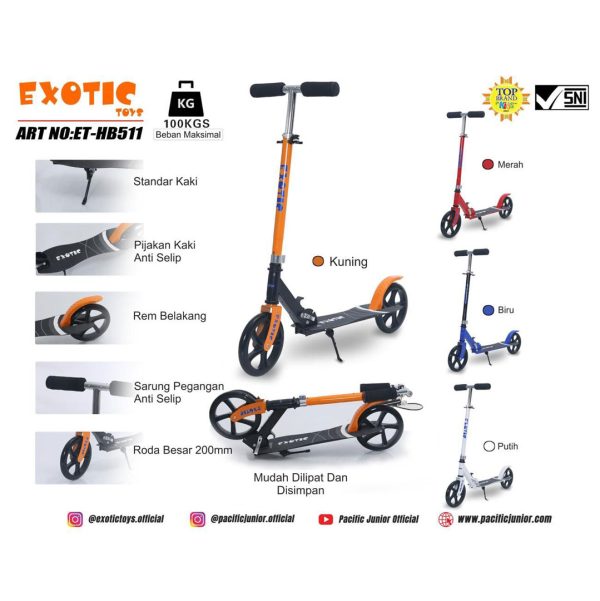 SCOOTER EXOTIC ET-HB511 - Gambar 5