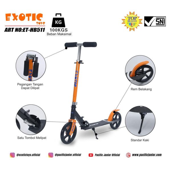 SCOOTER EXOTIC ET-HB511 - Gambar 2