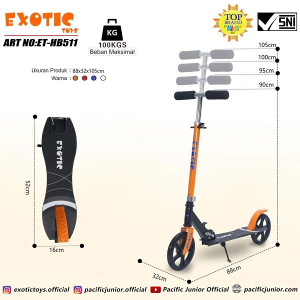 SCOOTER EXOTIC ET-HB511 - Gambar 3