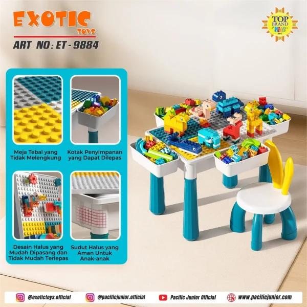 MULTIFUNCTIONAL TABLE EXOTIC ET-9884 - Gambar 2