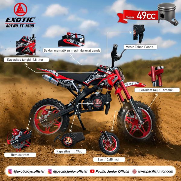 MOTOR TRAIL MINI EXOTIC ET-7505 - Gambar 4