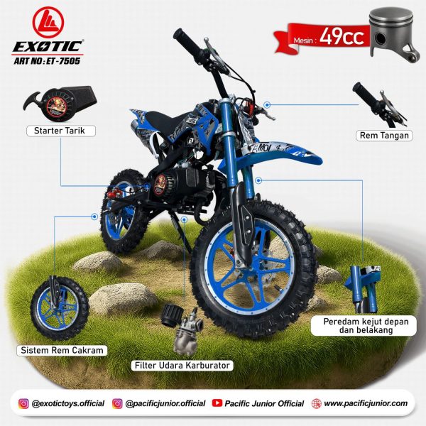 MOTOR TRAIL MINI EXOTIC ET-7505 - Gambar 2