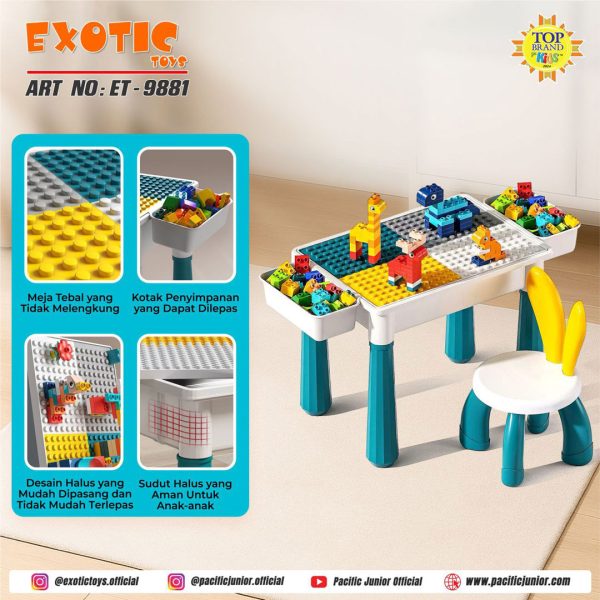 MULTIFUNCTIONAL TABLE EXOTIC ET-9881 - Gambar 2