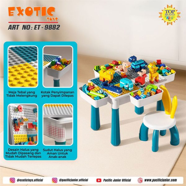 MULTIFUNCTIONAL TABLE EXOTIC ET-9882 - Gambar 2