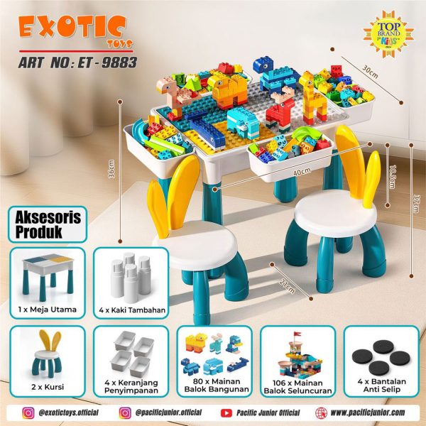 MULTIFUNCTIONAL TABLE EXOTIC ET-9883 - Gambar 4