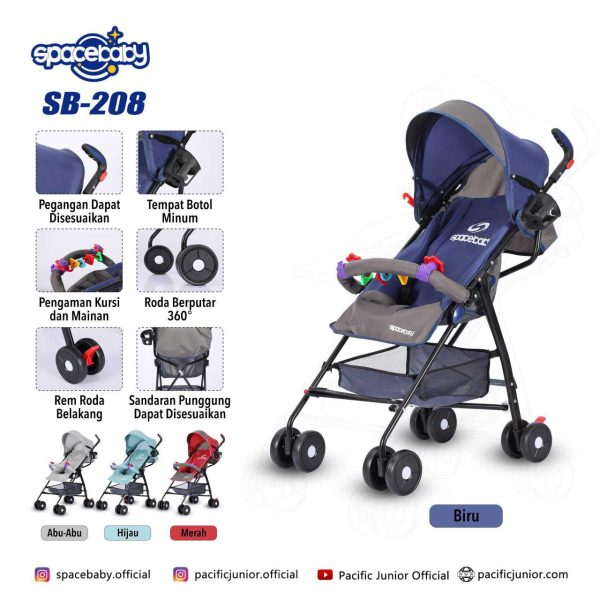 BABY STROLLER SPACEBABY SB-208 - Gambar 2