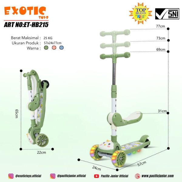 SCOOTER EXOTIC ET-HB215 (CHICKY DUDUK) - Gambar 5