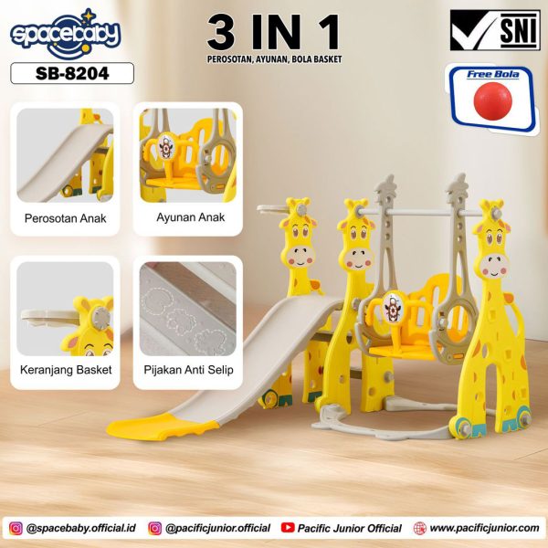 SLIDE SPACEBABY SB-8204 (3 IN 1 / JERAPAH) - Gambar 3