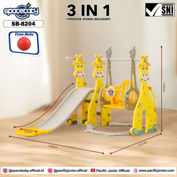 SLIDE SPACEBABY SB-8204 (3 IN 1 / JERAPAH) - Gambar 2