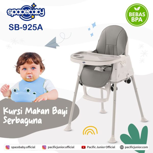 BABY HIGH CHAIR SPACEBABY SB-925A (6 IN 1) - Gambar 9