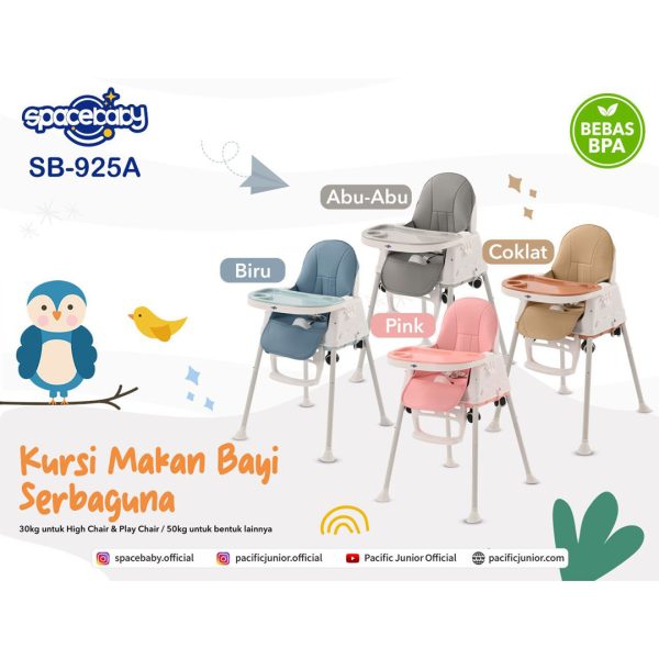 BABY HIGH CHAIR SPACEBABY SB-925A (6 IN 1) - Gambar 10